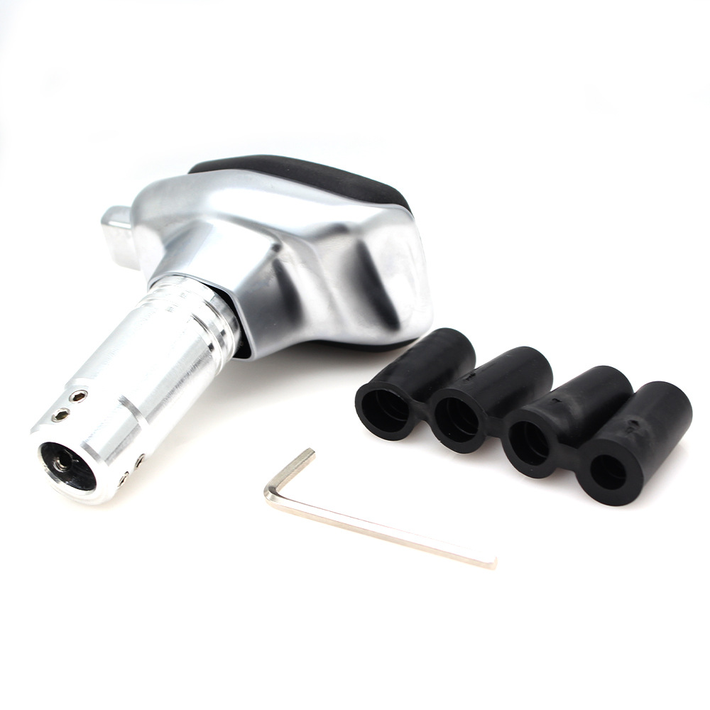 Biemmedue- Universeller Schaltknauf Für Autos Und Yachten, Mit Oder Ohne Löcher, Metallstange Mit Perforierter Beschichtung, Ein Stück Pro Packung.