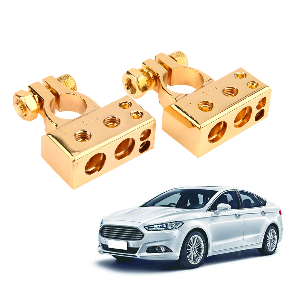 Biemmedue- Yd181 Kfz-batteriestecker Mit Vergoldeten Metall-plus- Und Minuspolen