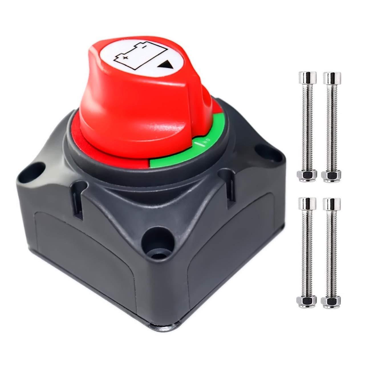 Biemmedue- Zweistufiger Batterieschalter, Wasserdichter 12-48v-netzschalter, Trennschalter Für Autos/wohnmobile/boote.