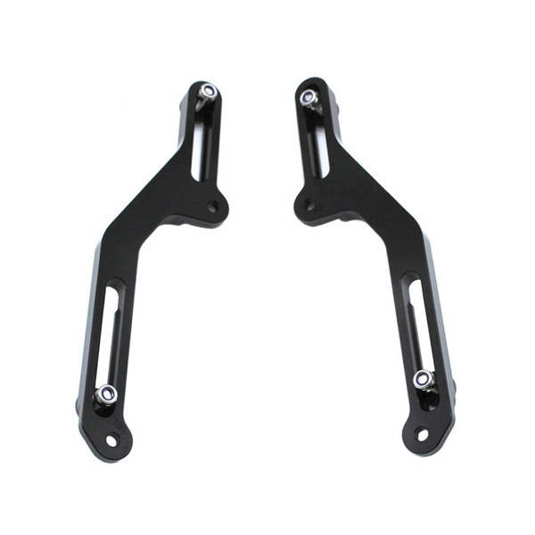 Biemmedue- 1 Set. Farbe: Silber. Material: Metall. Motorrad-windschutzscheibenhalterung, Windschutzscheiben-einstellhalterung.