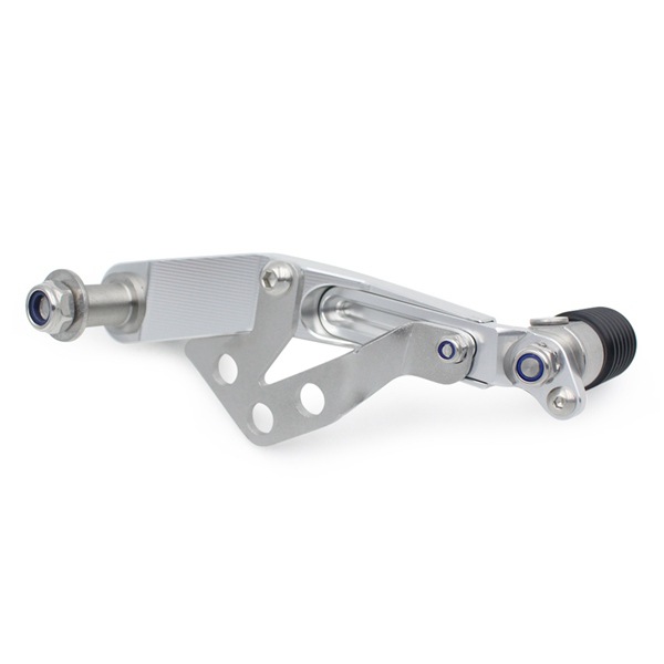 Biemmedue- 1 Set. Farbe: Silber. Material: Metall Und Abs. Motorrad-schalthebel, Verstellbar Und Klappbar.
