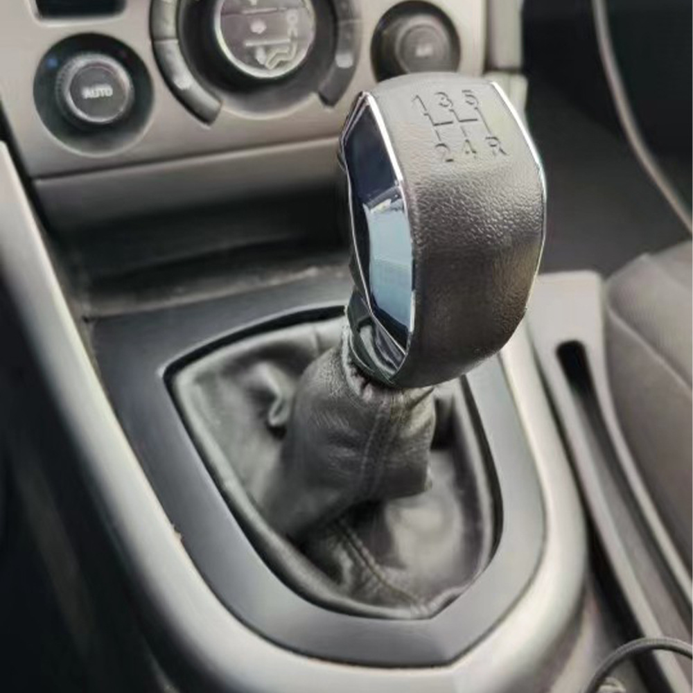 Biemmedue- Passend Für Peugeot Citroën C4 206 207 307, Ersatz-schaltknauf Für Den Fahrzeuginnenraum, Silberner Schaltknauf Mit Adapter, Ein Set.