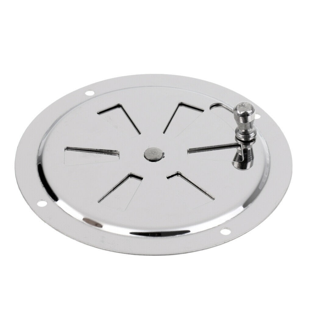 Biemmedue- 15 Cm Große Edelstahl-lüftungsplatte Mit Drehknopf, Luftauslass, Abluftöffnung, Luftaustauschplatte, Schiffsbeschläge, Yachtzubehör