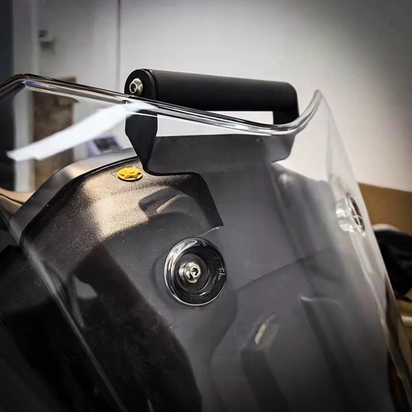 Biemmedue- Erhältlich In 1 Farbe: Schwarz Material: Metall Modifizierte Motorrad-telefonnavigationshalterung Mit Multifunktionaler Erweiterung.