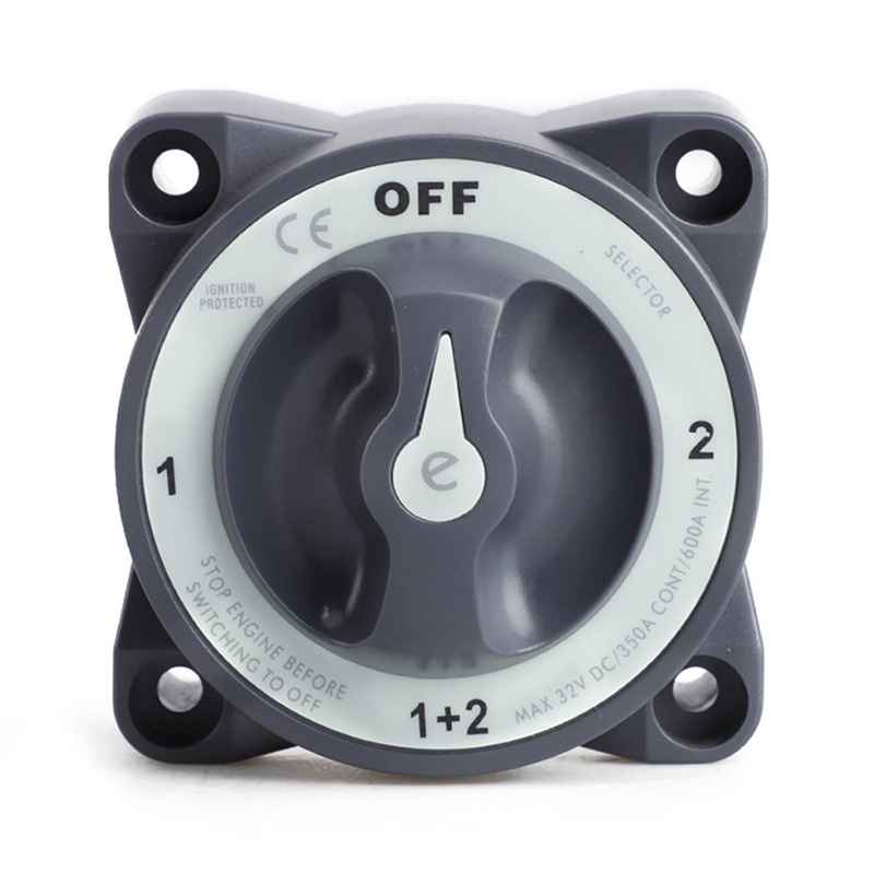 Biemmedue- Hochstrom-hauptschalter 32v 350a 4-positionen, Bootsstromkreisschalter, Autobatterie-stromabschalter, Schwarz.