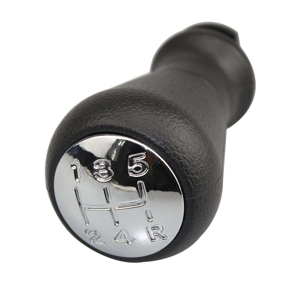 Biemmedue- Passend Für Peugeot 206 Und 307, Schwarze Schaltknauf-modifikationsteile, Nicht Graviert, Vollglänzender Knauf + Adapter (ein Set).