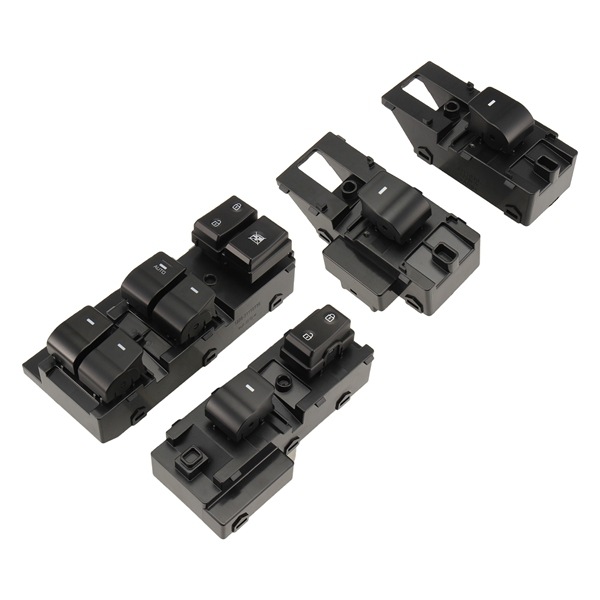 Biemmedue- Set. Farbe: Schwarz. Material: Kunststoff. Beinhaltet Schalter Für Vorder- Und Hintertür, Linke Und Rechte Tür, Fensterheber Und Bedienelemente.