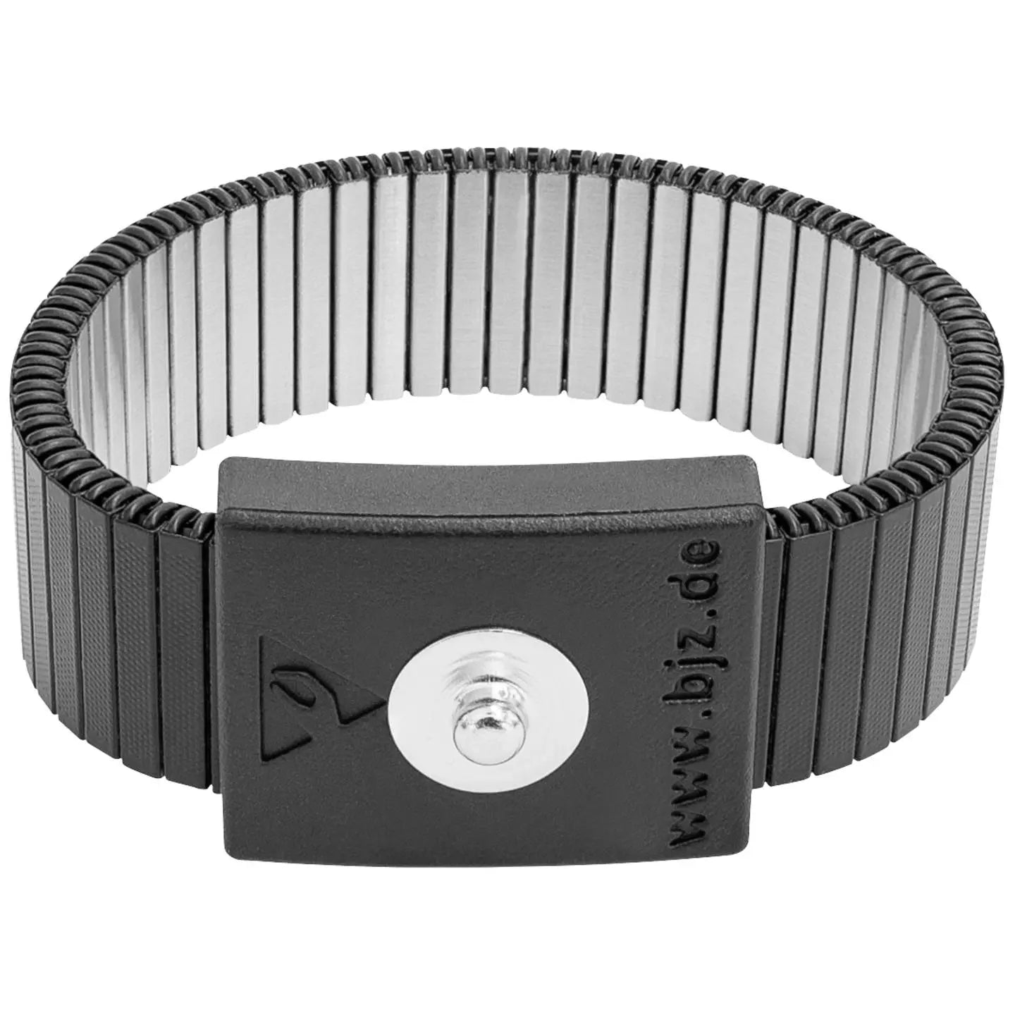 [neuwertig] B-ware Bjz Armband Esd Band Metallarmband Edelstahl Schwarz A 64106 Reinraumtauglich