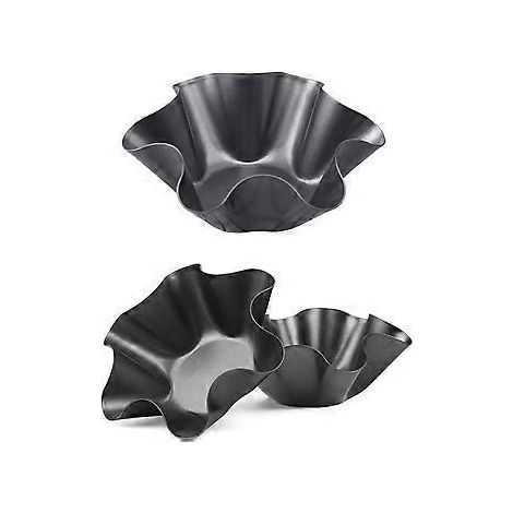 Gesundes Tortilla-pfannenset, Antihaftbeschichtete Tortilla-schalen Für Vielseitige Verwendung, Einfach Zu Handhabende, Knusprige, Fettarme Schalen Aus Kohlenstoffstahl, Ideal Zum Backen.