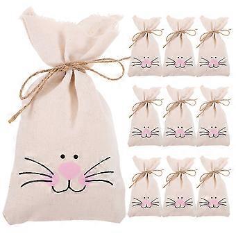 10 Stück Leinen-bonbontüten, Niedliche Bonbonbehälter, Geschenkverpackungsbeutel, Geschenkpapier