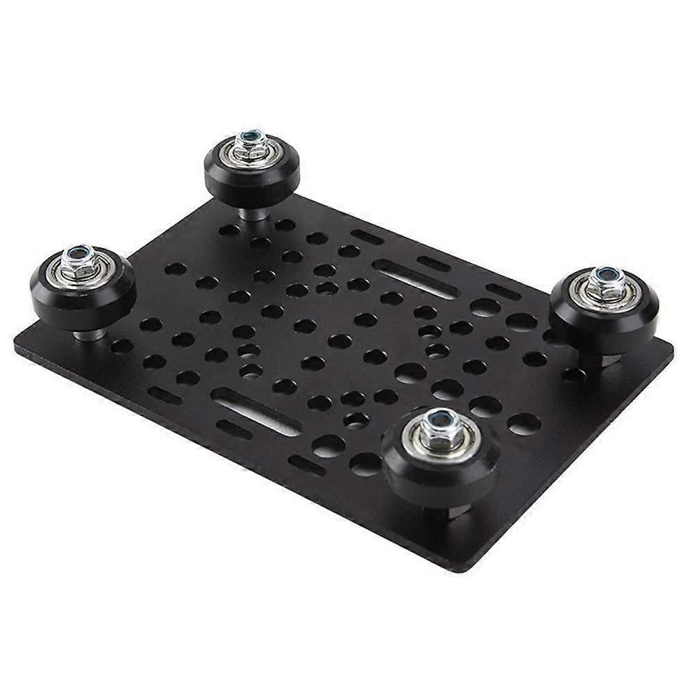 V-nut-portalset 20–80 Mm Portalplatte Für Profile, V-nut-platten-kits, Portalplatte Für 3d-drucker, Mit Schwarzem Rad