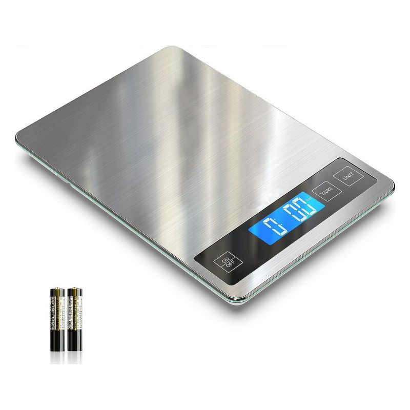 Digitale Küchenwaage (22 Lb) Zum Backen Und Kochen, Präzise 1 G/0,1 Oz Teilung (aschsilber)