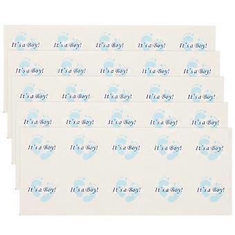 50 Blatt Geschenkkarton-verschlussaufkleber, Selbstklebende Aufkleber Für Geschenkkartons, Bonbonbox-aufkleber (himmelblau)