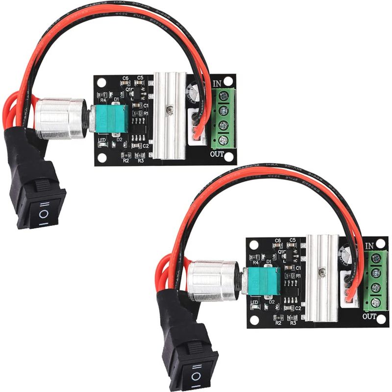 Stück 1203bb 6v 12v 24v 3a 80w Dc-motor-drehzahlregler (pwm) Einstellbarer Reversibler Motortreiberschalter