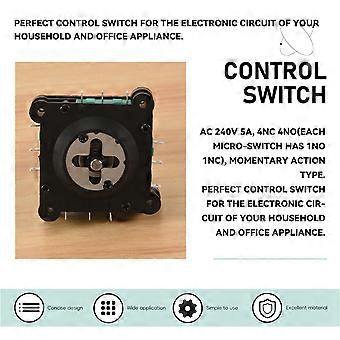 2 Stück Ac 240v 5a 4no 4nc Momentary Joystick-schalter Mit 2,5mm Befestigungsgewinde