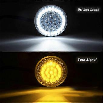 Led-blinkerbirnen, 2-zoll-front- Und Rückleuchten Mit Schwarzer Oberfläche Und Getönten Gläsern, Set Für Touring-softail-motorräder