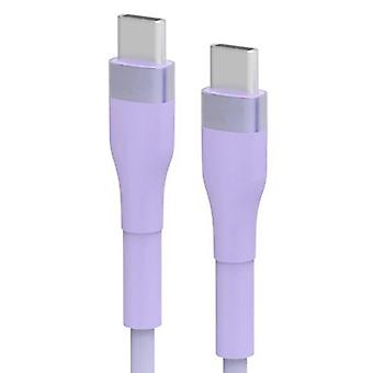 Schnellladekabel Usb-c Auf Usb-c 20v 5a 100w Typ-c-stromversorgungskabel Für Smartphones, Tablets Und Laptops, Lila (lila)