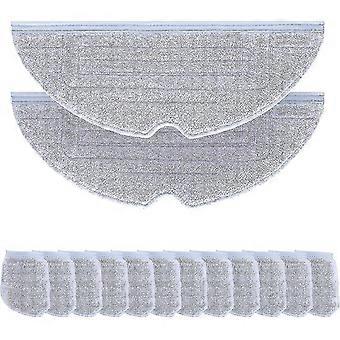 12 Stück Wischtücher Für Roborock S7 / S7+ / S7 Maxv / S7 Maxv Plus / S7 Maxv Ultra / S7 Pro Ultra Saugroboter, Mikrofaser-wischpads Mit Vibrationsfunktion