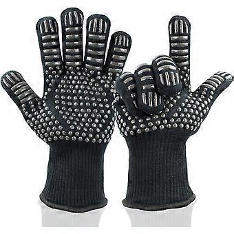 Grillhandschuhe, Hitzeschutz, Flexible, Rutschfeste Ofenhandschuhe Zum Kochen Und Backen, 1 Paar