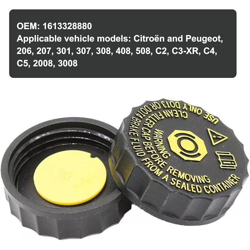 Bremsflüssigkeitsbehälterdeckel Für Citroën Peugeot 206, 207, 301, 307, 308, 408, 508, C2, C3-xr, C4, C5, 2008, 3008, 1613328880
