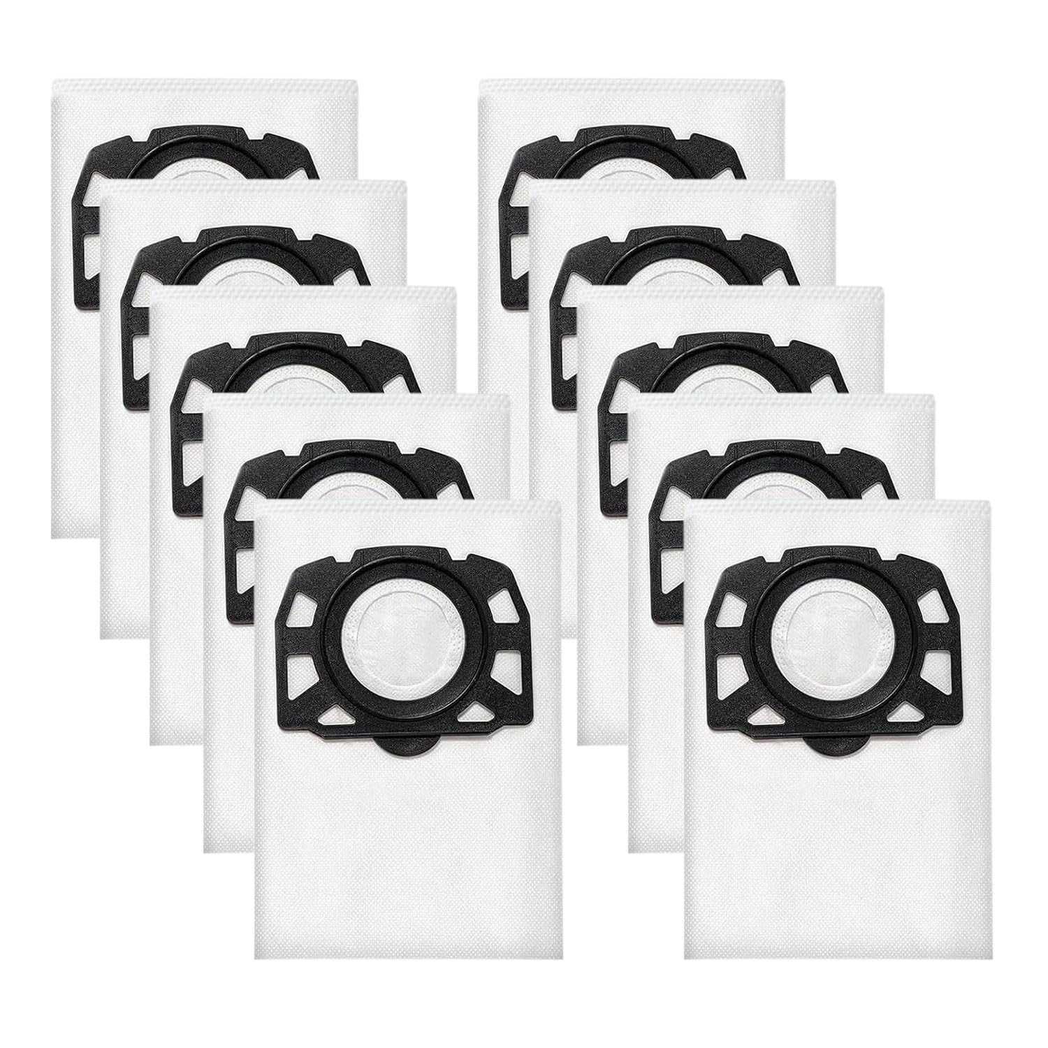 Packung Mit 10 Ersatzfilterbeuteln Für Kärcher Nass- Und Trockensauger Wd4 - Wd5 - Wd6 - Kwd 4/5/6 - Knt 4 - Wd4.200 - Wd5.800 - Mv4 - Mv5 - Mv6 - Se 5.100 - Se 6.100 - Zum Ersetzen Des Staubbeutels.