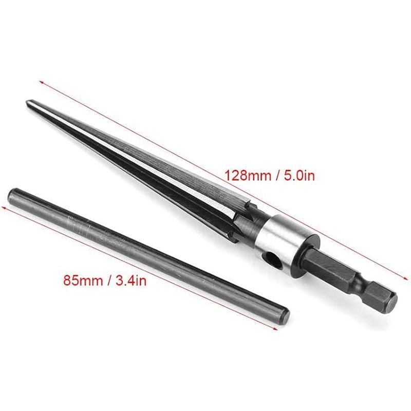 Sechskant-kegelreibahle Mit T-griff, 6-fasen-reibahle, Gitarrenreibahle, Kegelgriff, Reibahle, Gitarrenbauwerkzeug Von 3 Bis 13 Mm