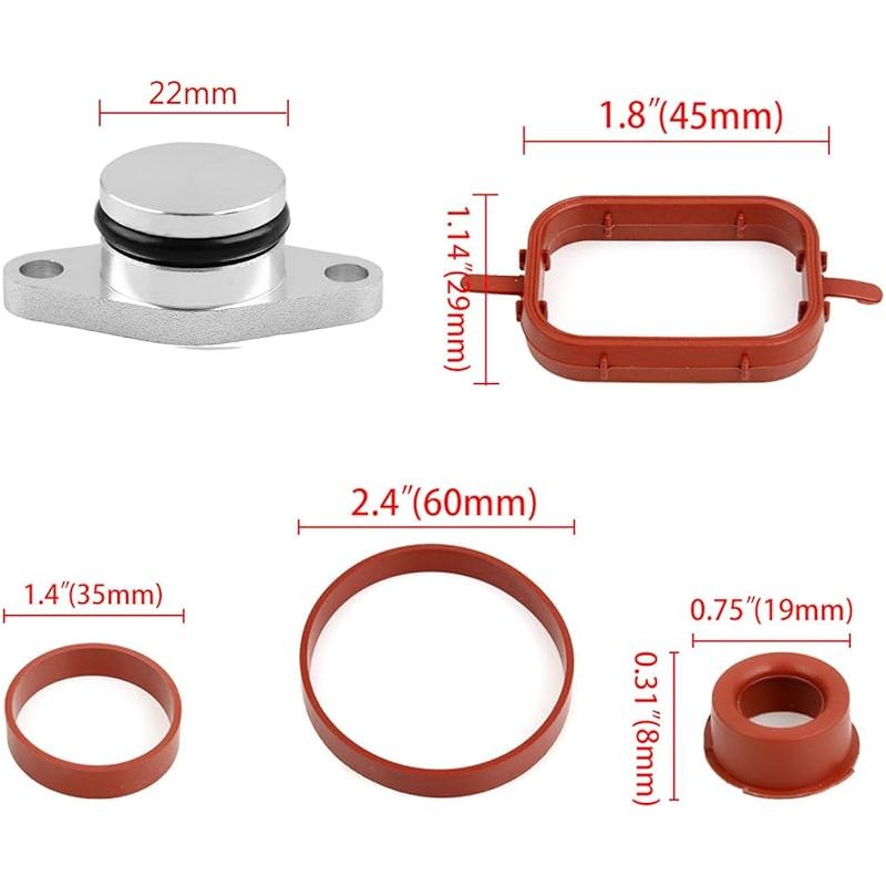 6 X 22 Mm Ansaugkrümmer-klappen-entfernungssatz 11612245439 Für E87 E46 E90 E91 E92 E93 E39 E60 E83 E53