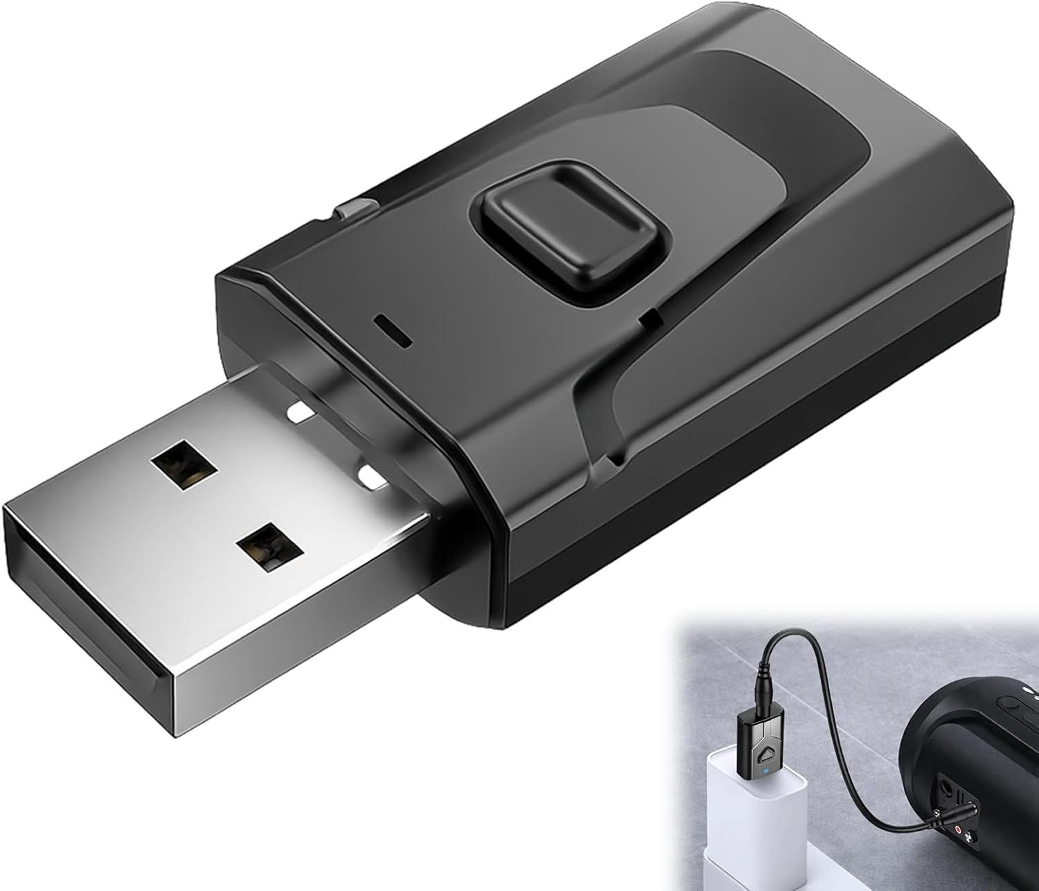 Usb-bluetooth-kfz-adapter, Bluetooth-usb-adapter Für Autos, Geeignet Für Fernseher, Computer Und Drahtlose Bluetooth-audiogeräte