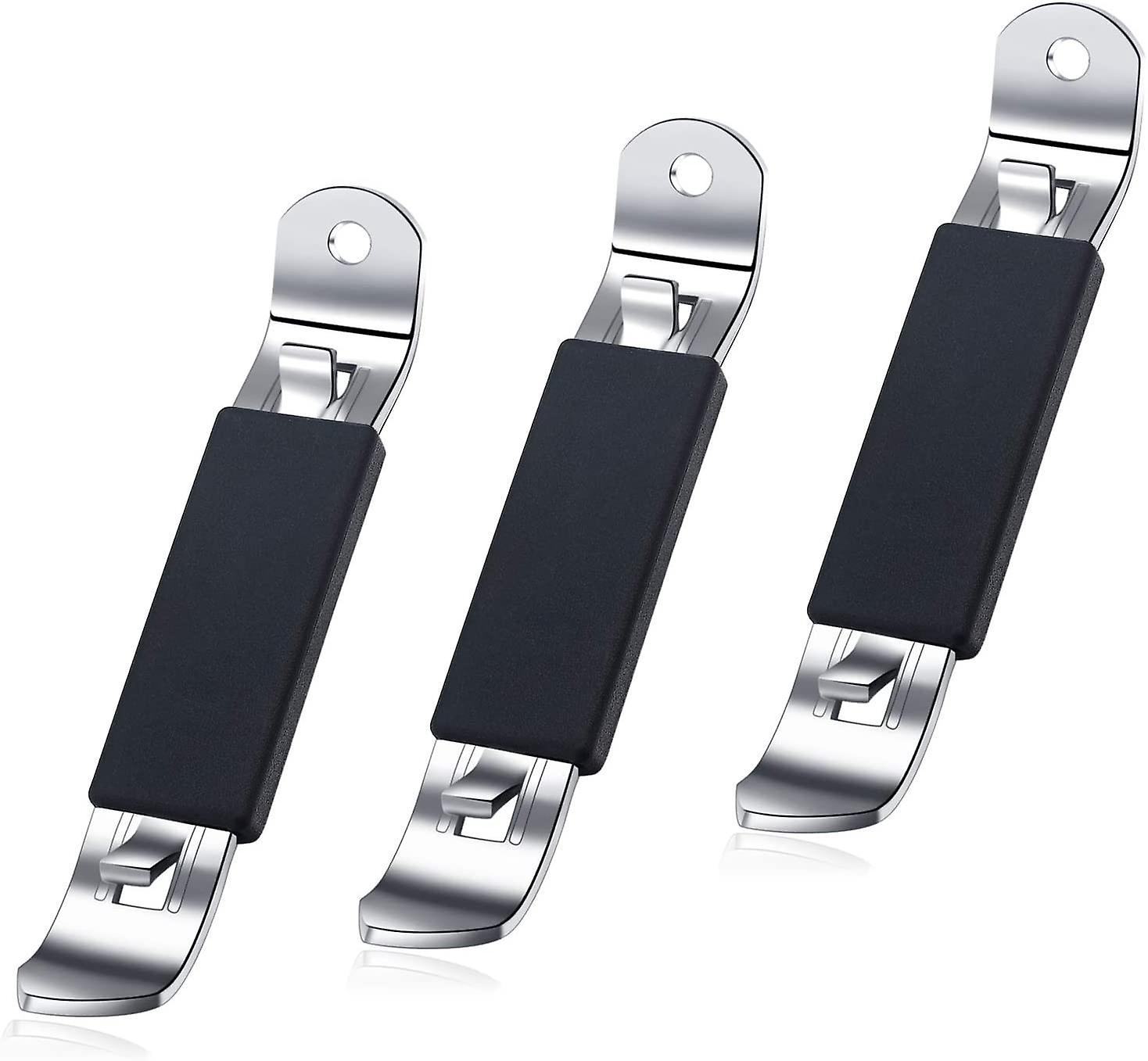 3-teiliges Magnetisches Flaschenöffner-set, Klassischer Bierdosenöffner, Kleiner Flaschenöffner Aus Edelstahl Mit Magnet Für Camping Und Reisen