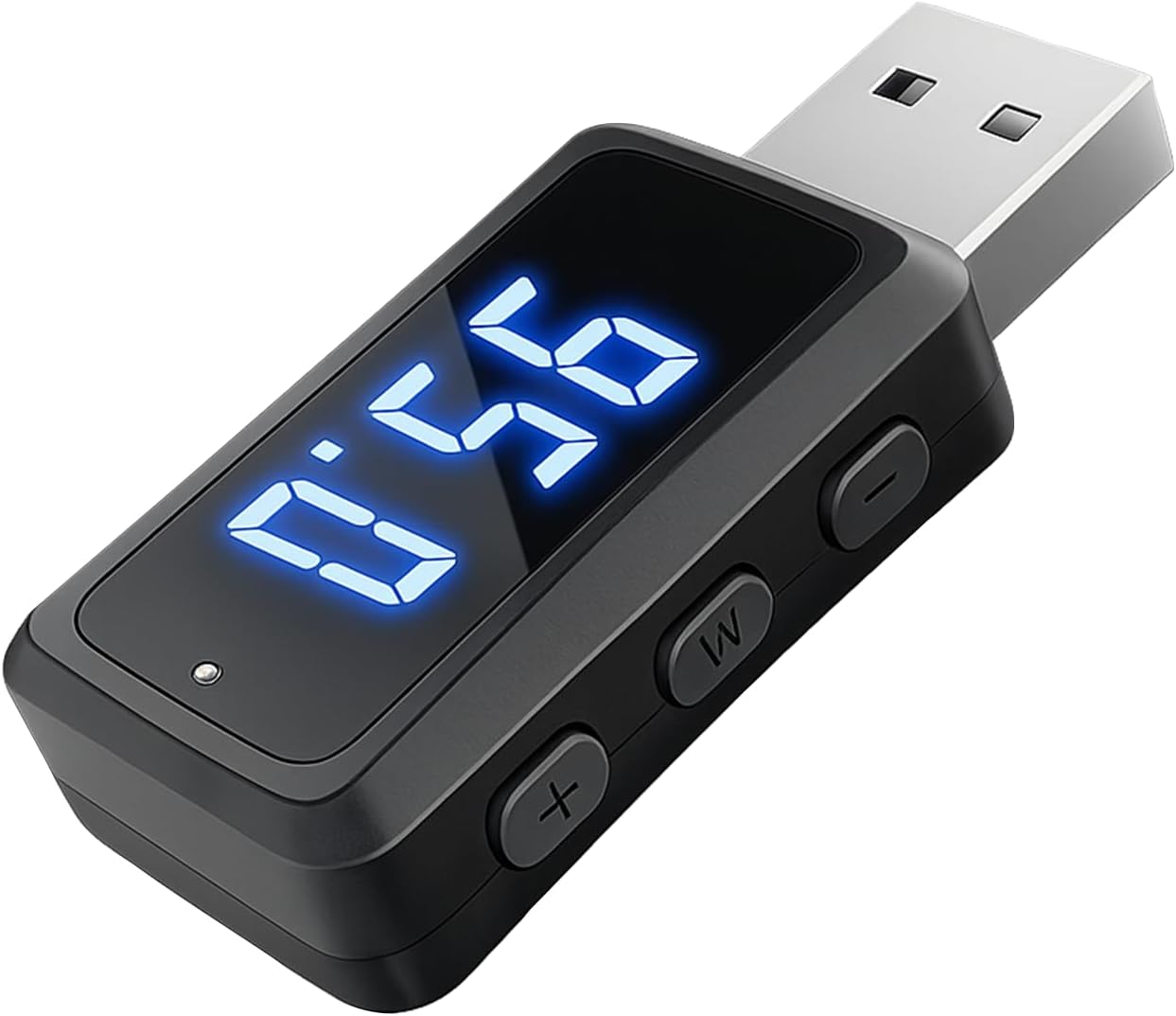Bluetooth 5.3 Kfz-adapter Mit Fm-transmitter, Bluetooth-usb-empfänger, Transmitter Für Freisprechanrufe Und Musikstreaming, Schwarz