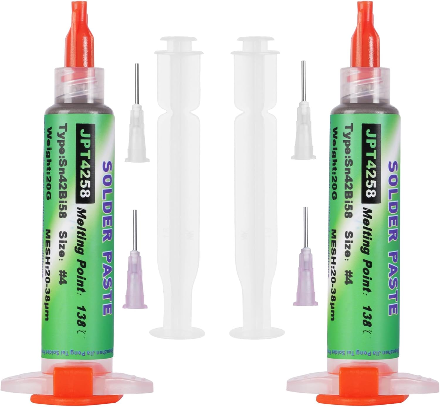 Zinnlötpaste In Einer Spritze, 138°c Sn42 Bi58 Bleifreie Lötpaste Für Leiterplatten, Bga Und Smd-löten, Elektronikreparatur (2 20 G)