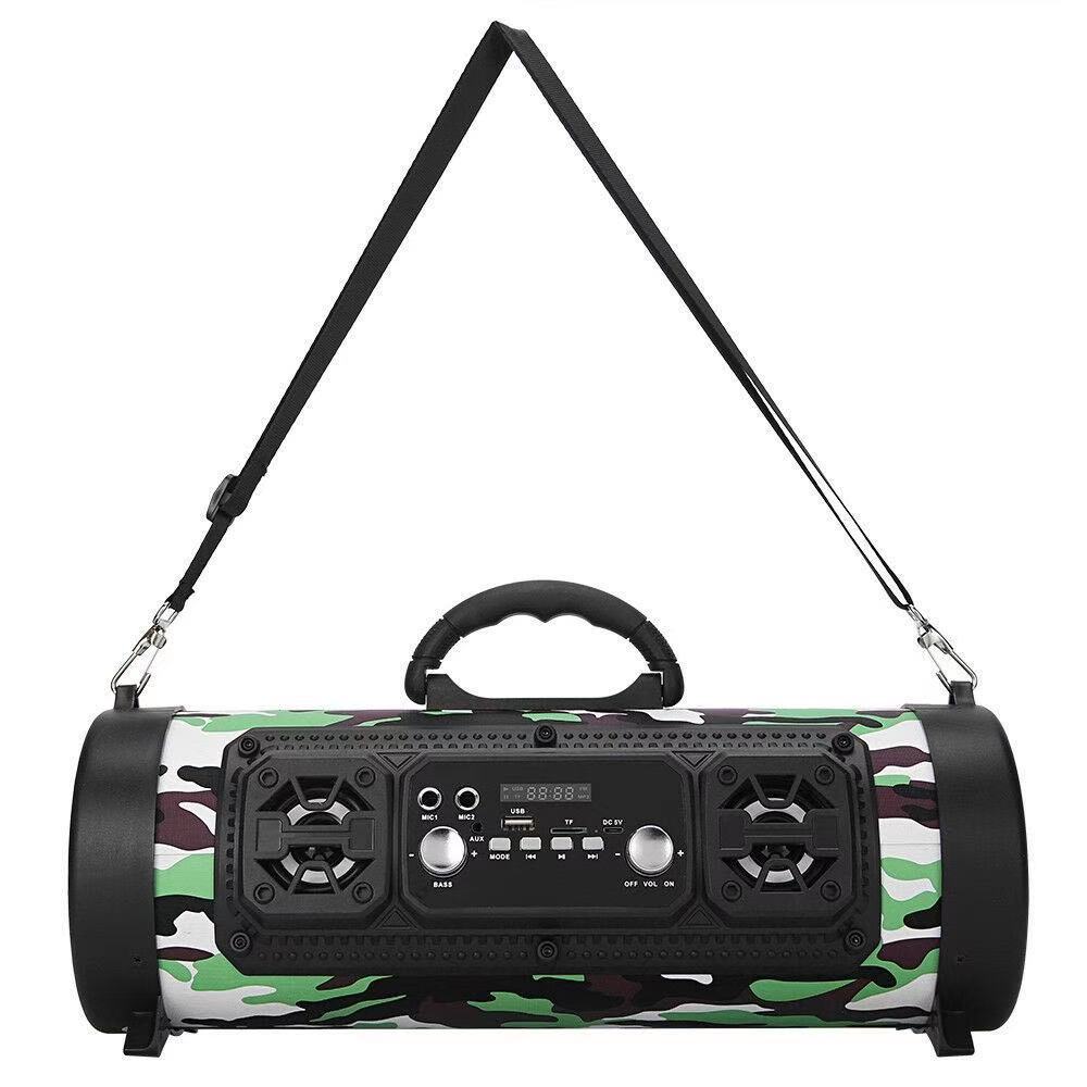 Tragbarer Und Leistungsstarker Kabelloser Bluetooth-lautsprecher Mit Fm-radio, Anruffunktion Und Tf-kartenleser – Grün
