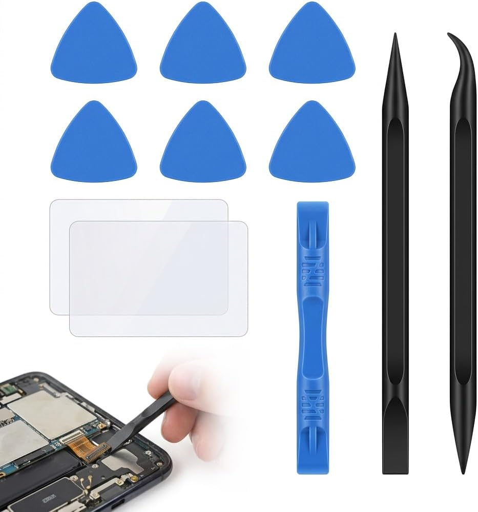 11-teiliges Werkzeugset Zum Öffnen Und Öffnen Von Handys, Tablets Und Laptops, Reparaturset Mit Kunststoffspateln, Plektren Und Demontagewerkzeugen Für Iphone Und Ipad