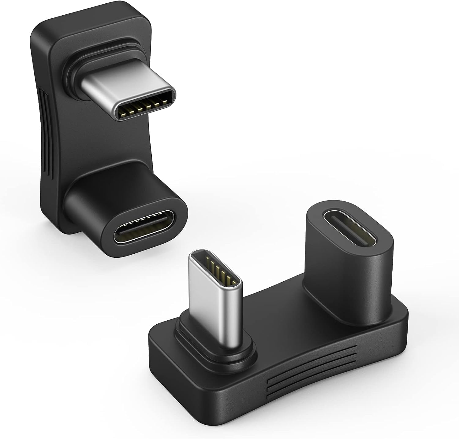 2er-pack Usb-c-adapter (180°), 20 Gbit/s, U-förmig, 140 W Pd, 4k 60 Hz, Abgewinkelter Stecker Auf Buchse (typ C) Für Steam, Deck, Switch, Laptop Und Tablet