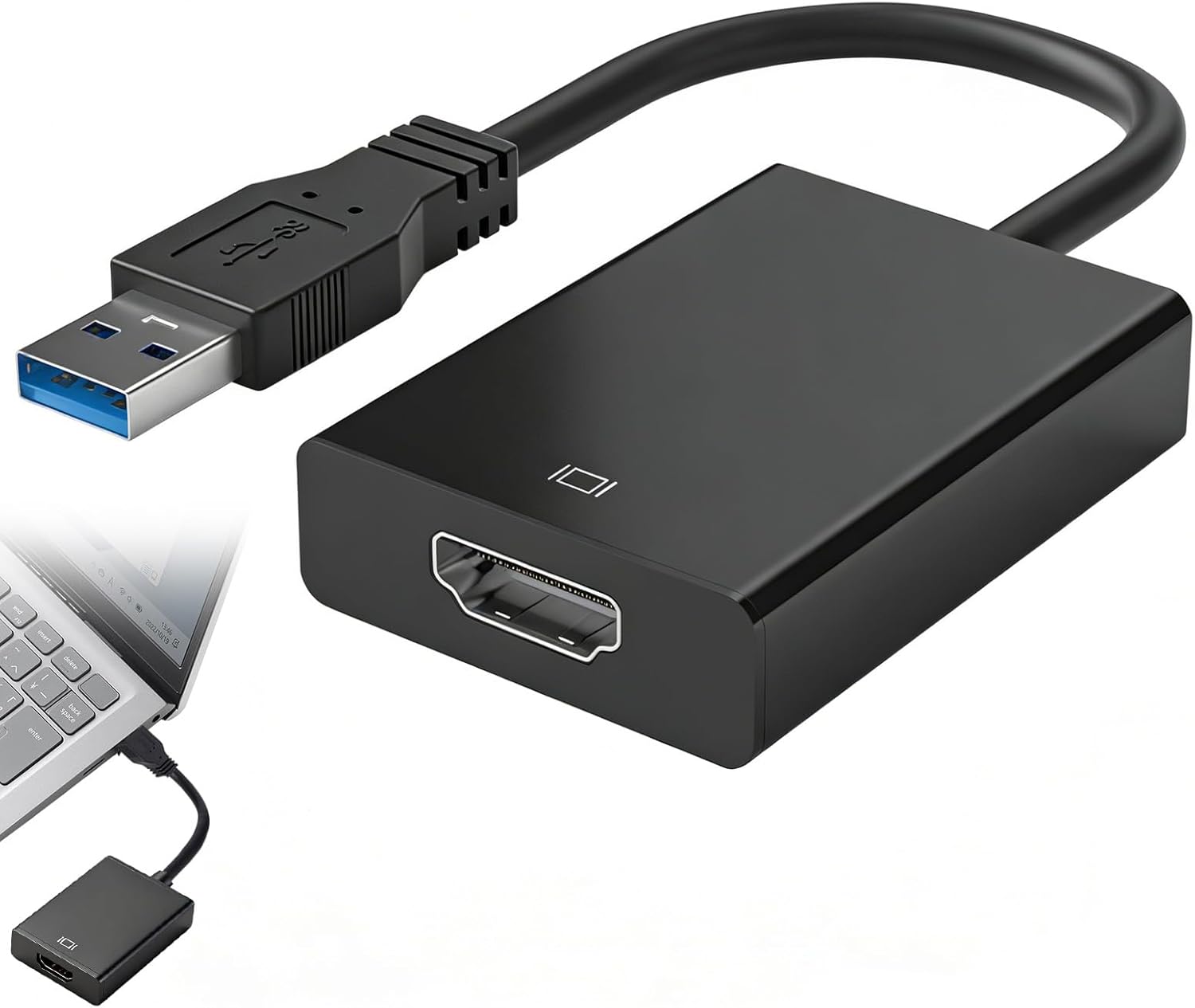 Usb 3.0 Zu Hdmi Adapter Full Hd 1080p Video Audio Multi Monitor Grafikkonverter Für Pc Monitor Hdtv Projektor Laptop Geräte Plug & Play Treiberlos