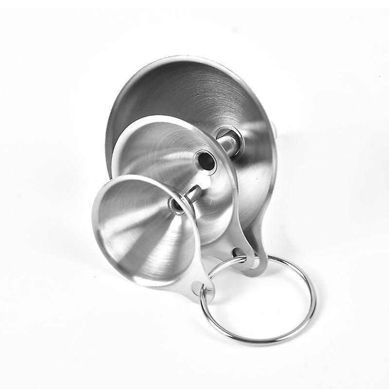 Lebensmittelechte, Auslaufsichere Küchentrichter Für Öl, Gewürze, Flaschen Und Parfüm. Zweiteilige Küchentrichter Aus Edelstahl, Kleine Metalltrichter (1,7 Zoll / 2 Zoll).