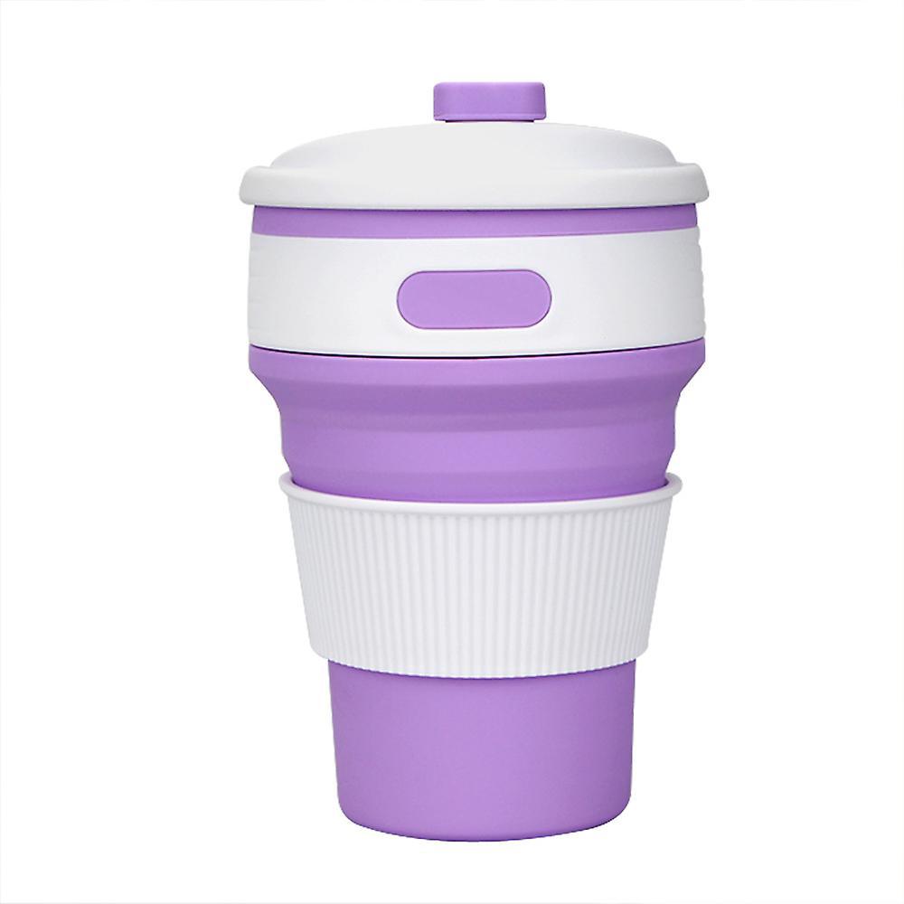 Faltbarer Kaffeebecher Mit Deckel, Wiederverwendbar Und Mikrowellengeeignet, Faltbarer Becher, Tragbarer Kaffeebecher, Reisebecher, Campingbecher, Faltbare Reisebecher, 12