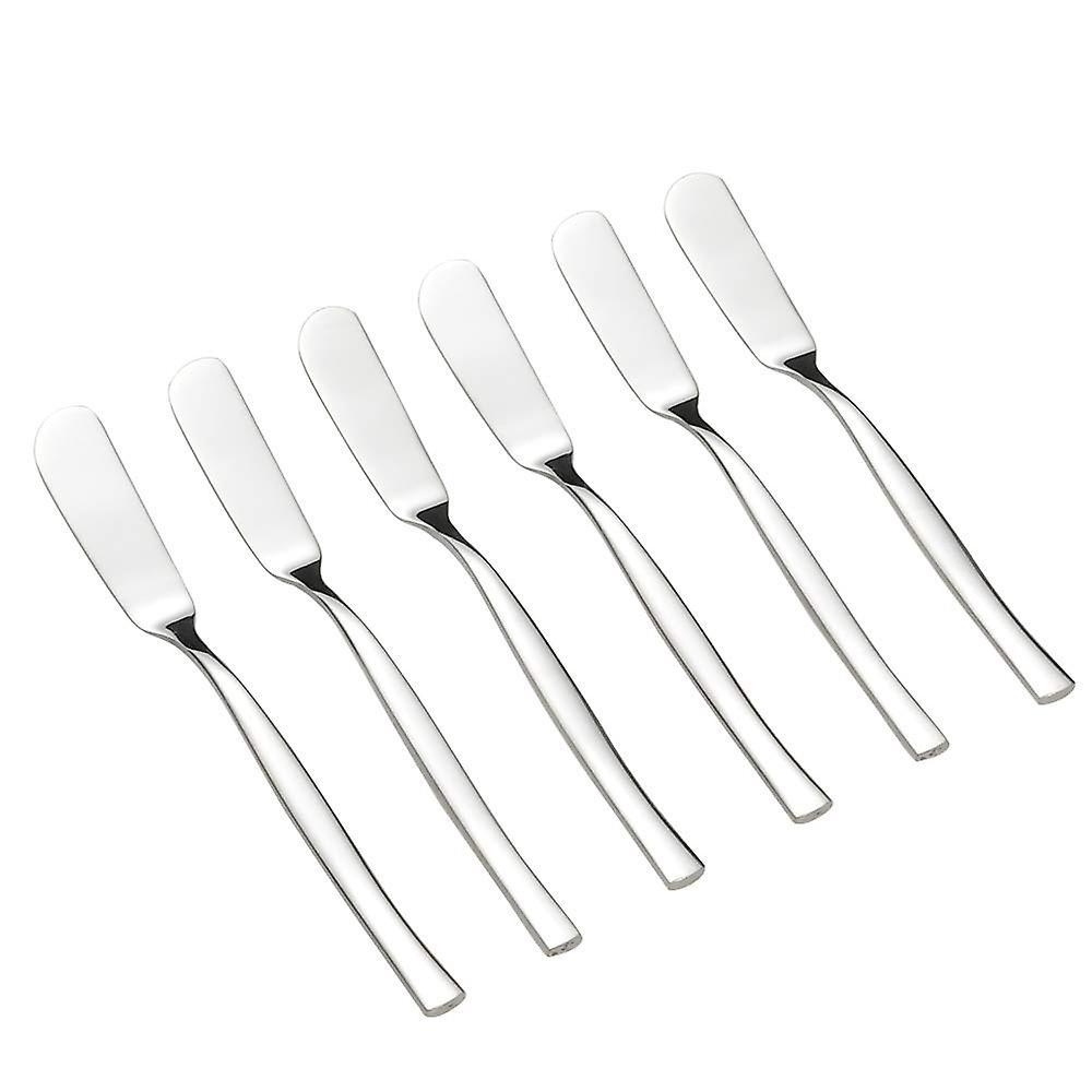 6-teiliges Set Buttermesser, Rostfrei, Tafelmesser, Robuste Buttermesser, Edelstahl-essmesser, Fleischmesser