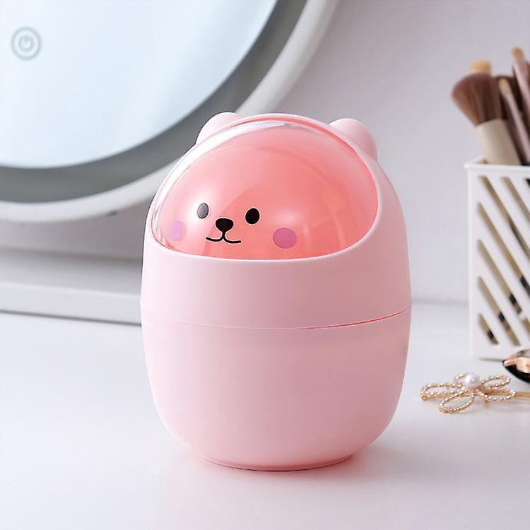 Mini-tischmülleimer Mit Schwingdeckel, Niedlicher Abfalleimer Für Die Arbeitsplatte, Müllaufbewahrungsbehälter, Papierkörbe, Kleiner Mülleimer Für Schreibtisch, Auto, Büro Usw.