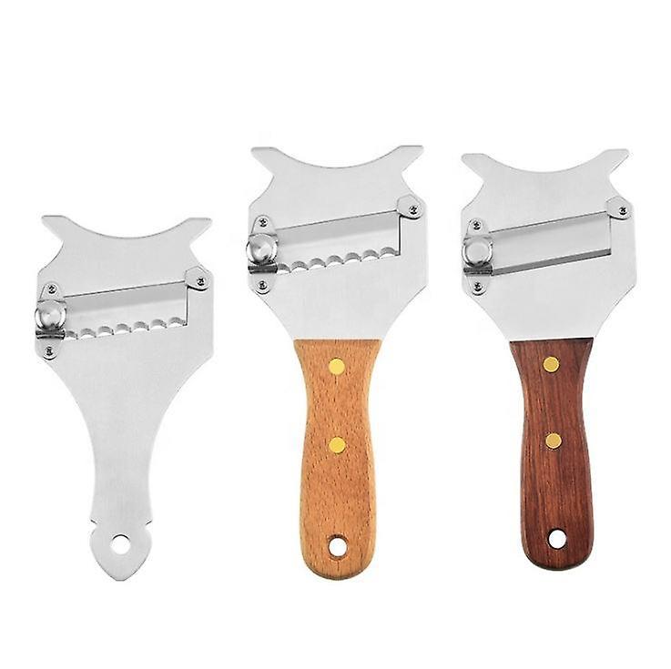3-teiliges Trüffelschneider-set, Verstellbare Klinge, Griff Aus Rosenholz, Trüffelhobel Aus Edelstahl Für Käse Und Schokolade, Trüffelschneider Für Gemüse Und Schokoladentrüffel