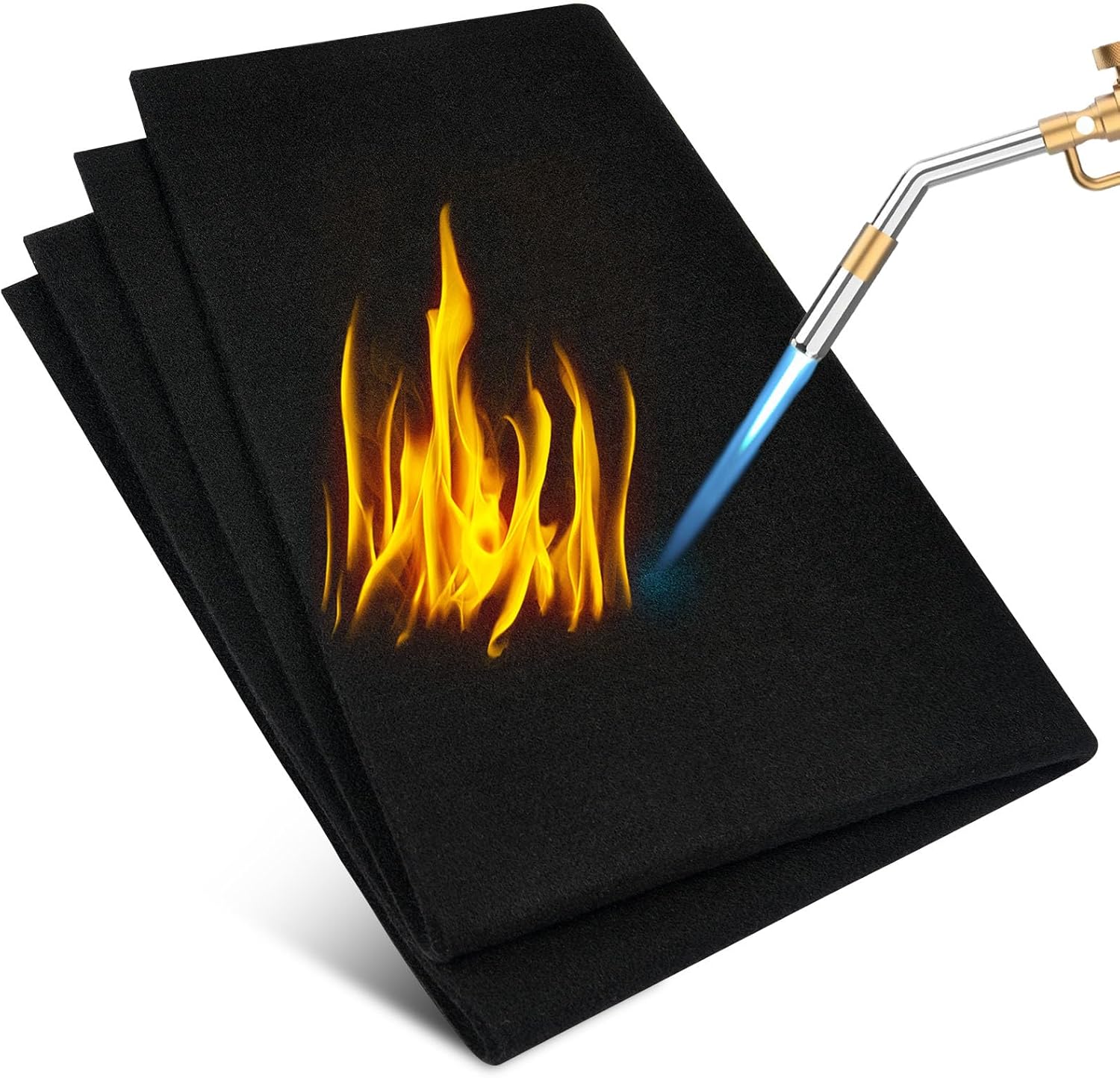 Hitzeschutzmatte, Feuerfeste Schweißdecke, Hitzebeständiges Material Bis 1000°c, Feuerfeste Matte Für Grill, Herd, Schweißen, Klempner (60 45 Cm)