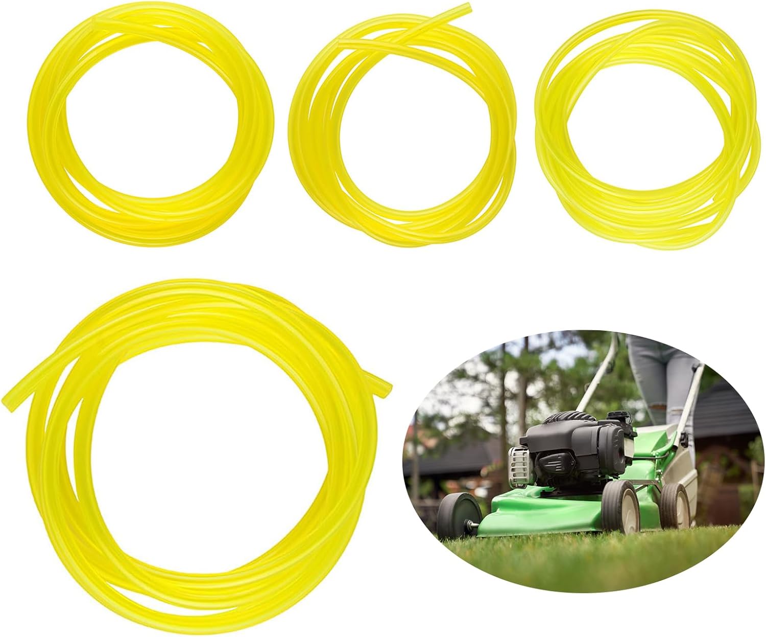 Benzinschlauch, Benzinschlauch Für Freischneider, 3 X 6 Mm / 3 X 5 Mm / 2,5 X 5 Mm / 2 X 3,5 Mm, 4 Meter Pvc-kraftstoffschlauch Für Freischneider-nachtlicht