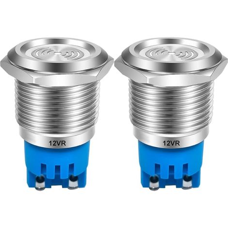Stück Dc 12v 19mm Alarmsummer Mit Blinklicht 90db Indikator-blinksummer, Für Elektrische Schaltschränke, Diy-projekte (rote Led)