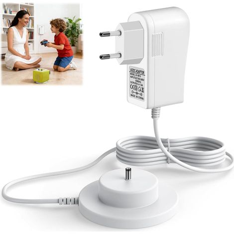 Ladegerät Für Toniebox 9v-netzteil, 1,8 M Langes Stromkabel, Kompatibel Mit Der Tonie Box Ladestation, Idealer Ersatz Für Das Original-ladekabel, Weißes Dc-ladekabel 5,5 Mm X 2,5 Mm