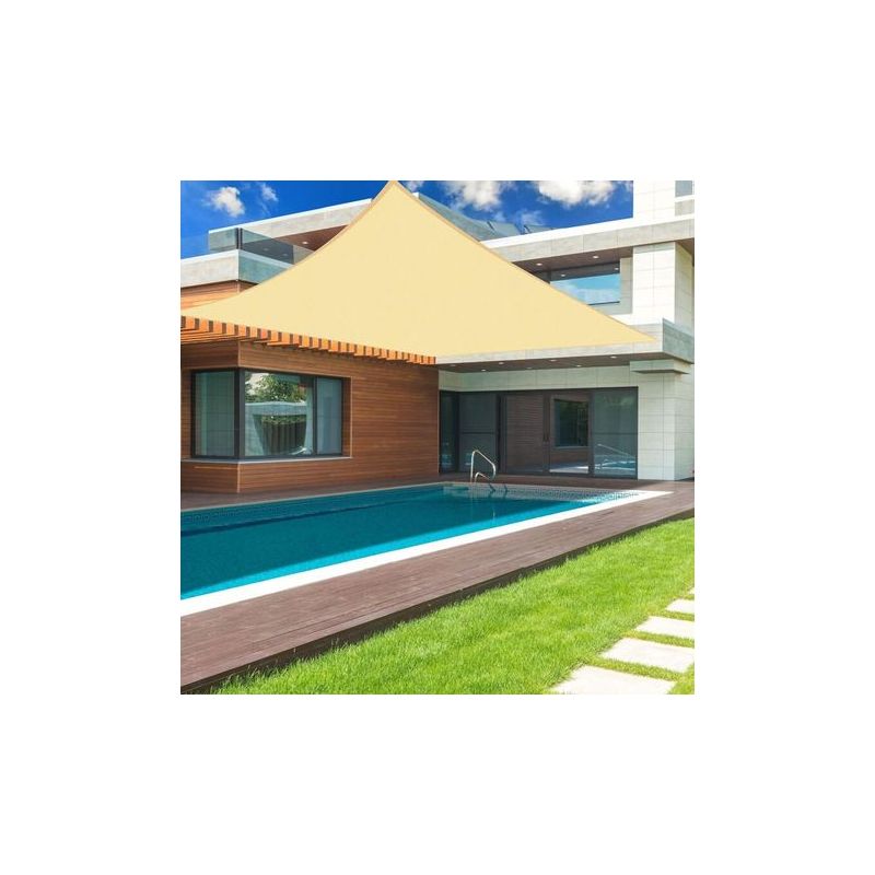 Rechteckiges/quadratisches Sonnensegel 2,5 X 3,5 M, Sandfarben, Wasserdichtes Gewebe Mit 95 % Uv-schutz, Für Den Außenbereich, Garten, Terrasse Und Pool