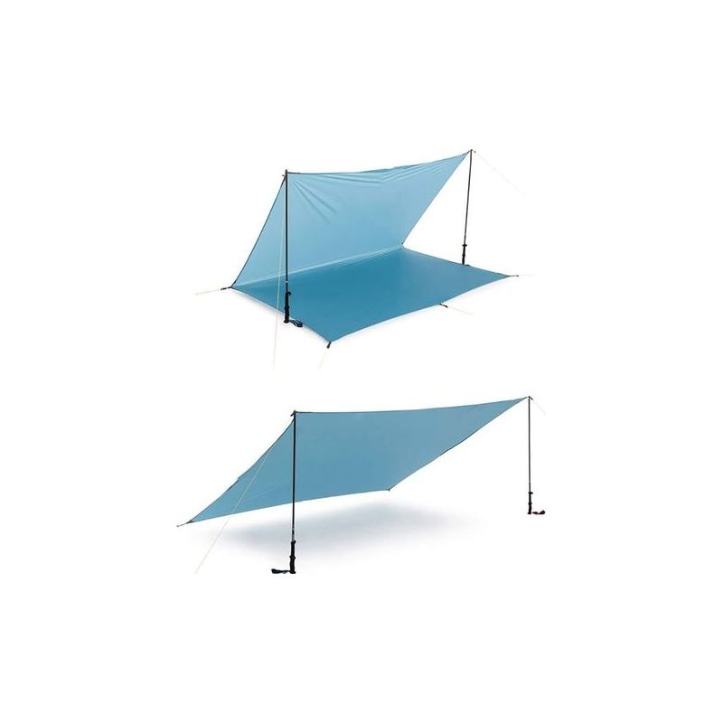 Quadratisches Sonnensegel 3x3m, Wasserdicht, Uv-beständig, Oxford-gewebe, Strapazierfähiges Sonnensegel Für Balkon, Garten, Terrasse, Blau