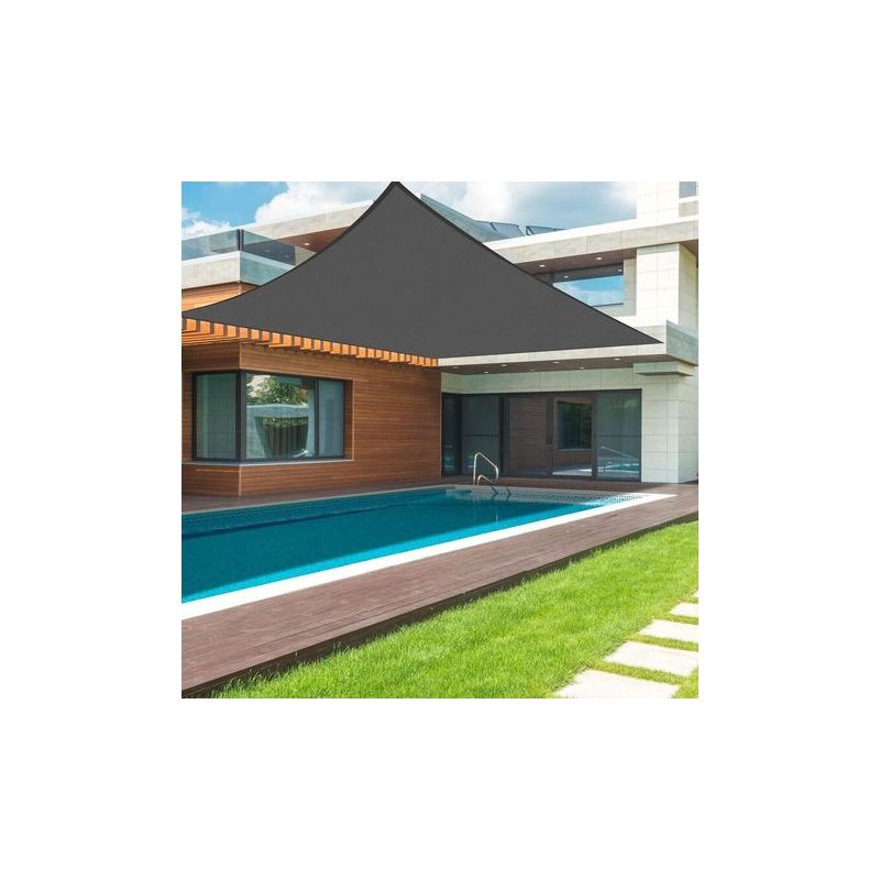 Rechteckiges/quadratisches Sonnensegel 2,5 X 3,5 M, Graphitfarbe, Wasserdichtes Material, 95 % Uv-schutz, Für Den Außenbereich, Garten, Terrasse Und Pool
