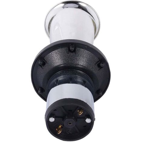 Bunthaus Altmodische 12v-hupe, 110db, 12v-autohupe, Laute Hupe, Alarmhupe, Klassischer Retro-antik-typ (silber)