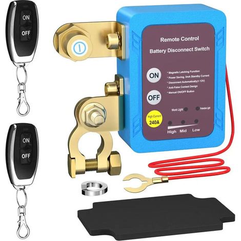 Bunthaus 12-v-batterietrennschalter, 240-a-batterietrennschalter, Autobatterietrennschalter, Automatischer Notausschalter Für Auto, Boot, Wohnmobil, Geländefahrzeug, Lkw