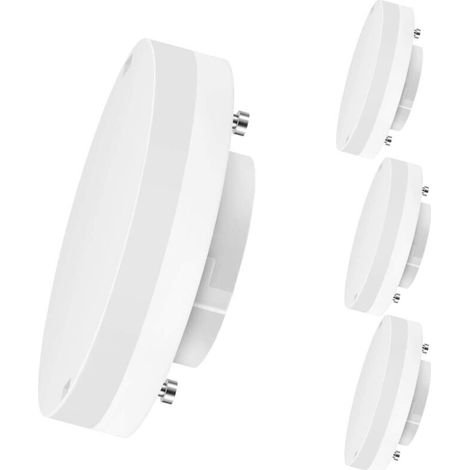 Bunthaus Gx53 Led-lampen, 5 W (entspricht 40 W), 3000 K Warmweißes Licht, 470 Lm, Geringer Stromverbrauch, Nicht Dimmbar – 4er-pack. [energieklasse F]